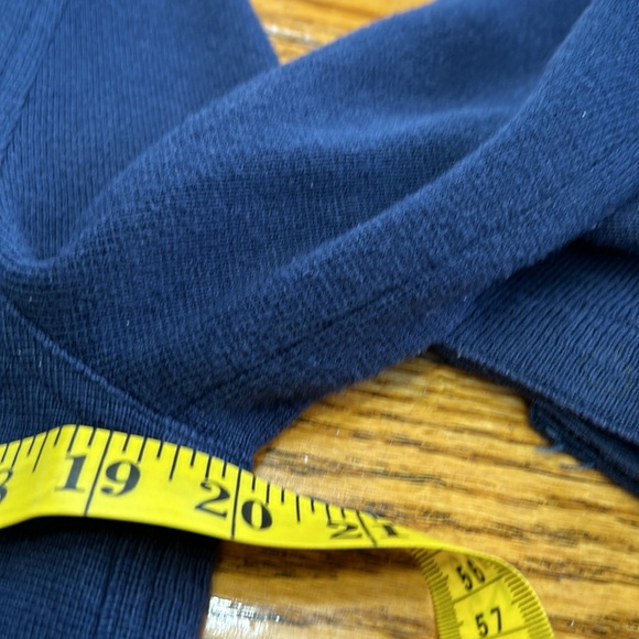 Lynn Ritchie cotton/bamboo blazer. Navy blue. Size Medium. - Picture 10 of 13